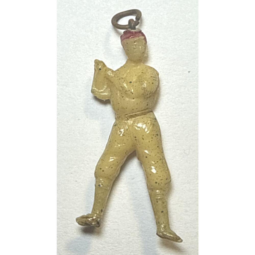 Vintage Cracker Jack Baseball Player Celluloid Charm‎ 1F